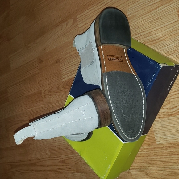 Tommy Hilfiger Blue Suede Shoes 9 - Picture 2 of 4